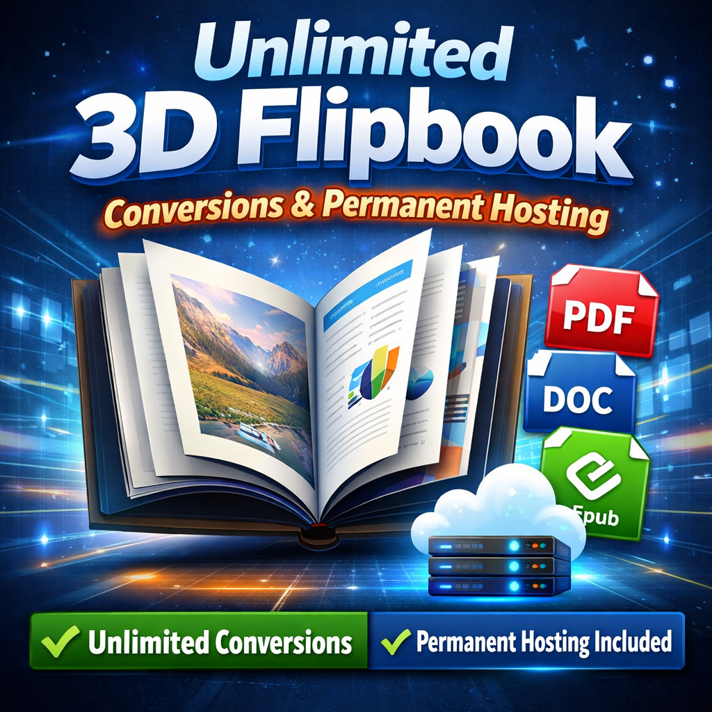 Unlimited 3D Flipbook